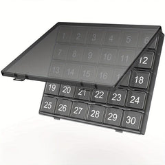Monthly Pill Storage Box 30 Grid Travel Vitamin Fish Box G414