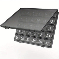 Monthly Pill Storage Box 30 Grid Travel Vitamin Fish Box G414