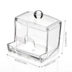 Cotton Swab Box Cotton Ball Dispenser Bathroom Storage Container