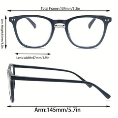 Men Women Oversize Round Readers Presbyopic Eyeglasses Diopter 1 0-2 5