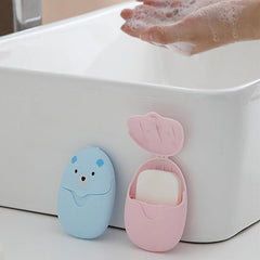 50pcs Disposable Soap Paper Travel Soap Paper Washing Hand Bath Clean