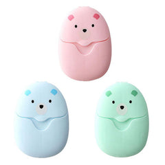 50pcs Disposable Soap Paper Travel Soap Paper Washing Hand Bath Clean