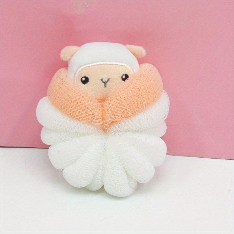 Cartoon Mermaid Bath Ball Exfoliating Home Spa Shower Loofah Puffs Sponge