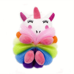 Cartoon Mermaid Bath Ball Exfoliating Home Spa Shower Loofah Puffs Sponge