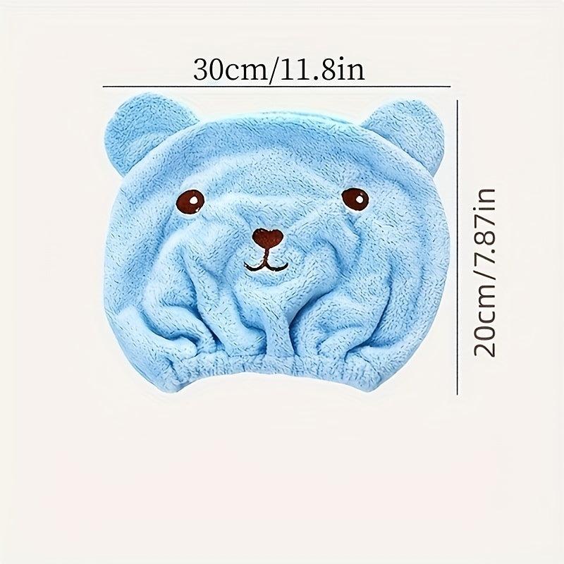 Cartoon Hair Towel Wrap For Women Microfiber Hair Turban Quick Drying