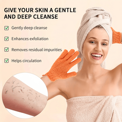 10pcs Exfoliating Shower Gloves Mitt Washcloth Bath Gloves Double Sided