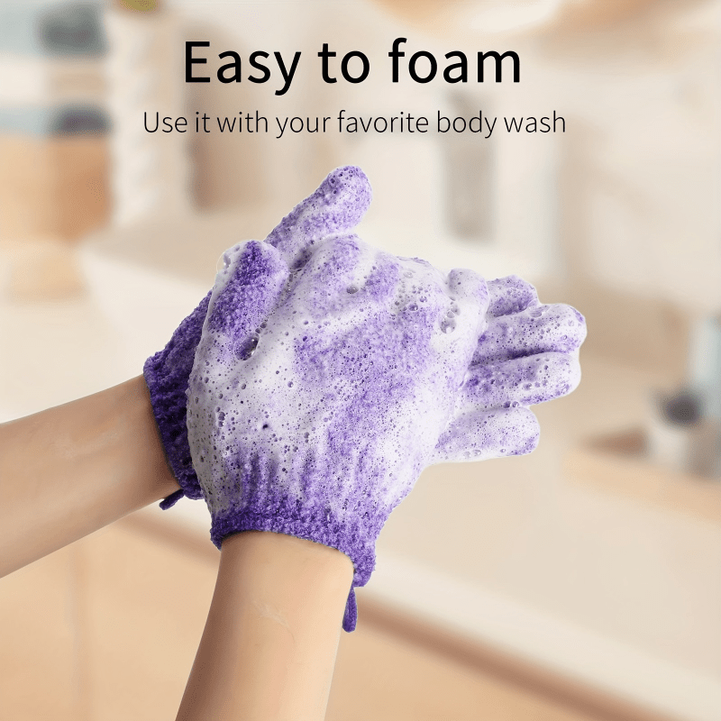 10pcs Exfoliating Shower Gloves Mitt Washcloth Bath Gloves Double Sided