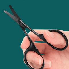 Unisex Stainless Steel Round Head Nose Hair Scissors