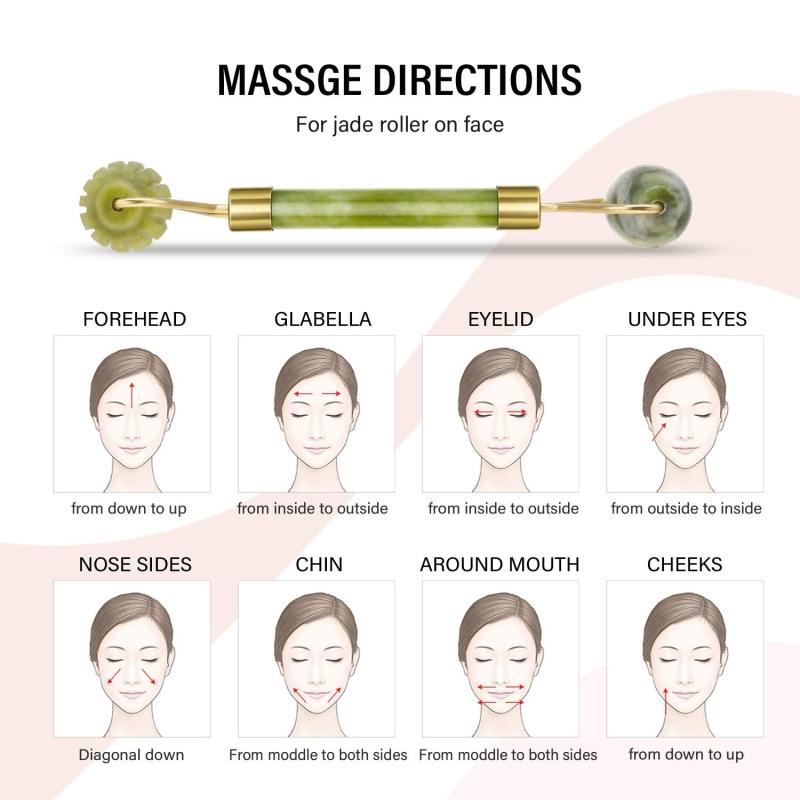 Jade Roller for Face Massage Anti Aging & Wrinkle