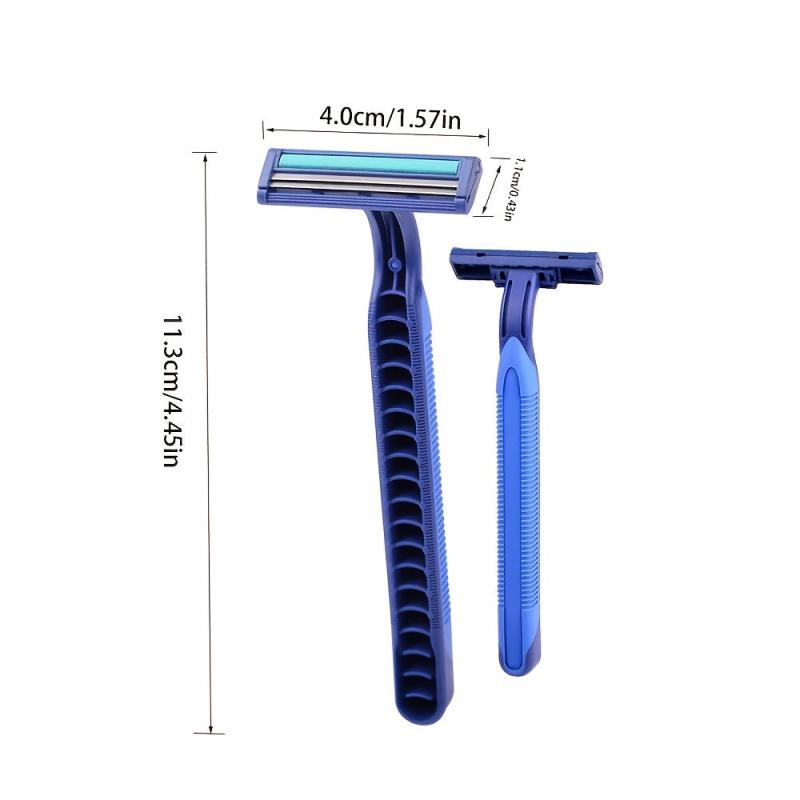 Disposable Stainless Steel Twin Blade Razors 10 Pcs