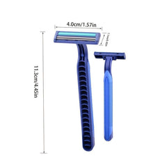 Disposable Stainless Steel Twin Blade Razors 10 Pcs