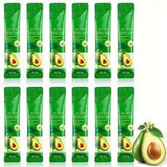 12pcs Avocado Facial Mask for Deep Cleansing Pores and Rejuvenation