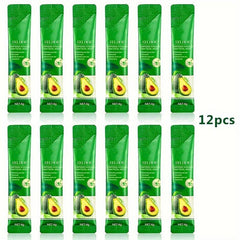 12pcs Avocado Facial Mask for Deep Cleansing Pores and Rejuvenation