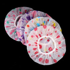 Waterproof Shower Cap with Lace Enlarged Design