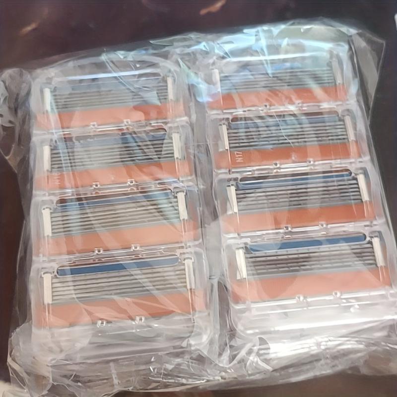 8 Pcs 5-layer Blade Manual Razor Shaving Razor Blade Refills