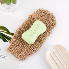 Double Sided Exfoliating Shower Gloves for Spa Massage - Bath Mitt Washcloth