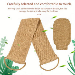 Exfoliating Glove and Washcloth Set for Body Scrubbing