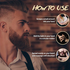 Cologne Beard Balm Natural Plant Softener Beard Wax Strengthens Conditioner