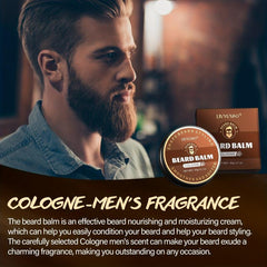 Cologne Beard Balm Natural Plant Softener Beard Wax Strengthens Conditioner