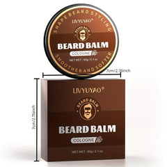 Cologne Beard Balm Natural Plant Softener Beard Wax Strengthens Conditioner