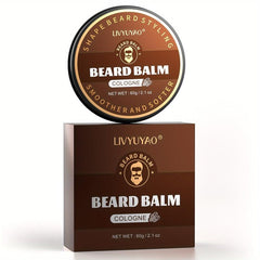 Cologne Beard Balm Natural Plant Softener Beard Wax Strengthens Conditioner