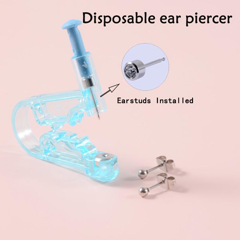 3pcs Set Ear Piercing Gun Steel Ball Stud Earring Set