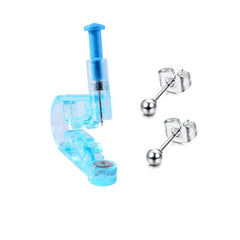 3pcs Set Ear Piercing Gun Steel Ball Stud Earring Set