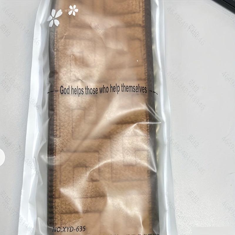 Double Side Bath Towel with Pull Back Strip