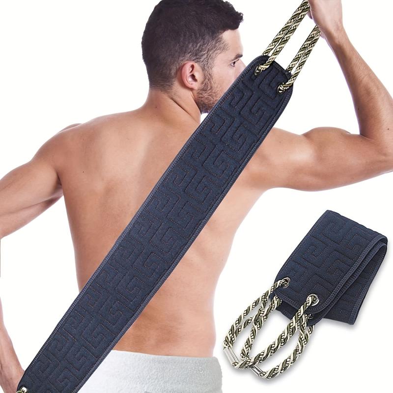 Double Side Bath Towel with Pull Back Strip