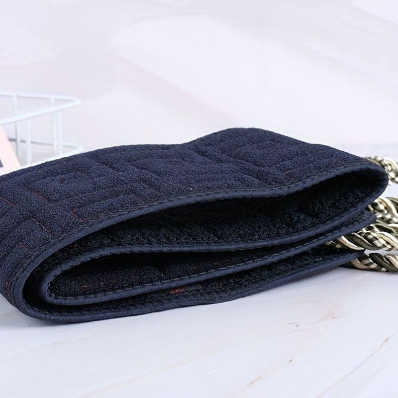 Double Side Bath Towel with Pull Back Strip