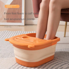 Folding Foot Bath Collapsible Foot Soak Tub Portable Feet Spa Soaking Basin