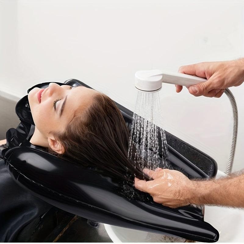 Inflatable Hair Washing Tray Shampoo Bowl for Bedside Use