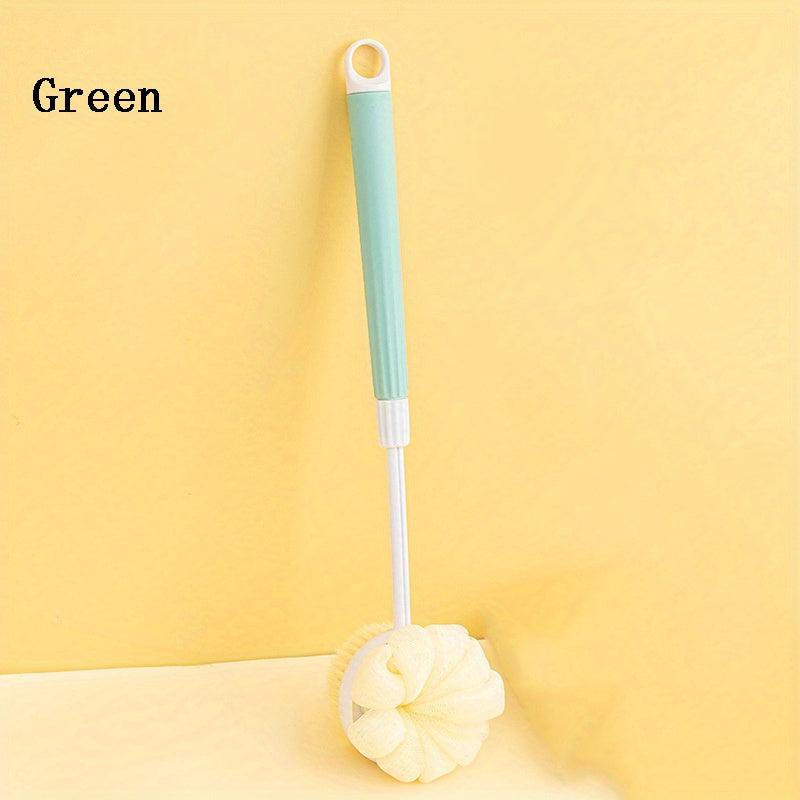 Adjustable Handle Shower Sponge Back Scrubber for Exfoliating Bath Body Brush