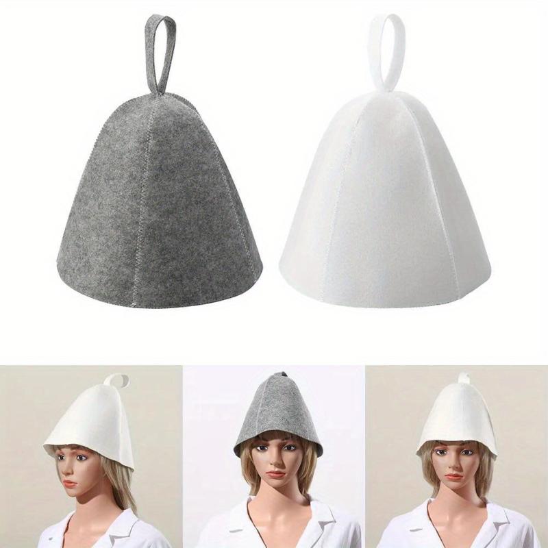 Anti Heat Sauna Hat Thicken Wool Felt Shower Cap Quickly Drying Towel Hats