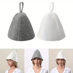 Anti Heat Sauna Hat Thicken Wool Felt Shower Cap Quickly Drying Towel Hats