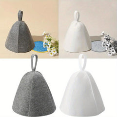 Anti Heat Sauna Hat Thicken Wool Felt Shower Cap Quickly Drying Towel Hats