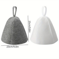Anti Heat Sauna Hat Thicken Wool Felt Shower Cap Quickly Drying Towel Hats