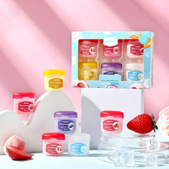 8pcs Fruit Lip Base Colorless Lipstick Moisturizing Lasting Strawberry