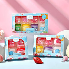 8pcs Fruit Lip Base Colorless Lipstick Moisturizing Lasting Strawberry