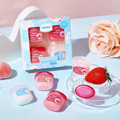 8pcs Fruit Lip Base Colorless Lipstick Moisturizing Lasting Strawberry