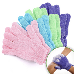 10pcs Exfoliating Bath Gloves Double Sided Body Scrubber