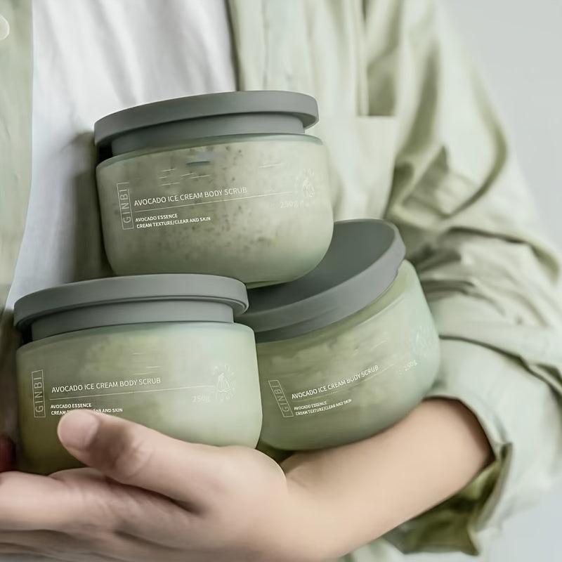 Avocado Ice Cream Body Scrub for Silky Smooth Skin