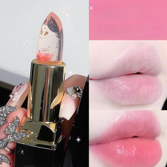 Color-Changing Flower Lipstick Moisturizing Lip Balm