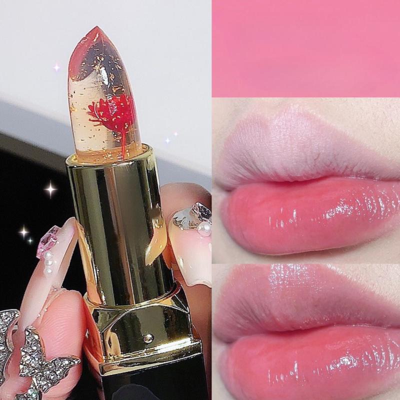 Color-Changing Flower Lipstick Moisturizing Lip Balm