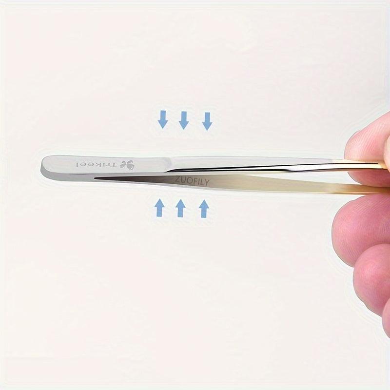 Stainless Steel Eyebrow Twizzers For Grafting False Eyelashes