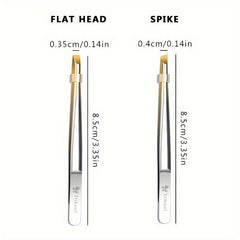 Stainless Steel Eyebrow Twizzers For Grafting False Eyelashes