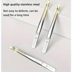 Stainless Steel Eyebrow Twizzers For Grafting False Eyelashes