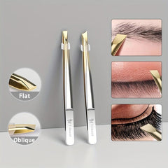 Stainless Steel Eyebrow Twizzers For Grafting False Eyelashes