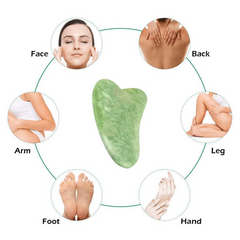 Natural Jade Roller Massager Set Facial Beauty Machine