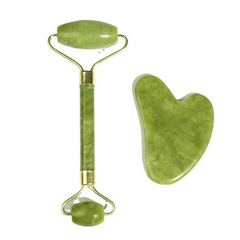 Natural Jade Roller Massager Set Facial Beauty Machine